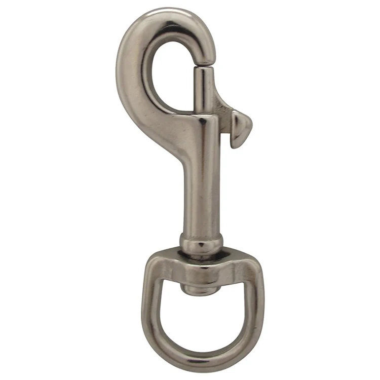 3 3/4" Solid Brass Swivel Snap Hook 1