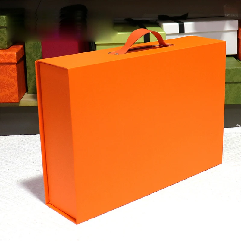 6 pieces of high-end portable gift box clamshell box packing box 1
