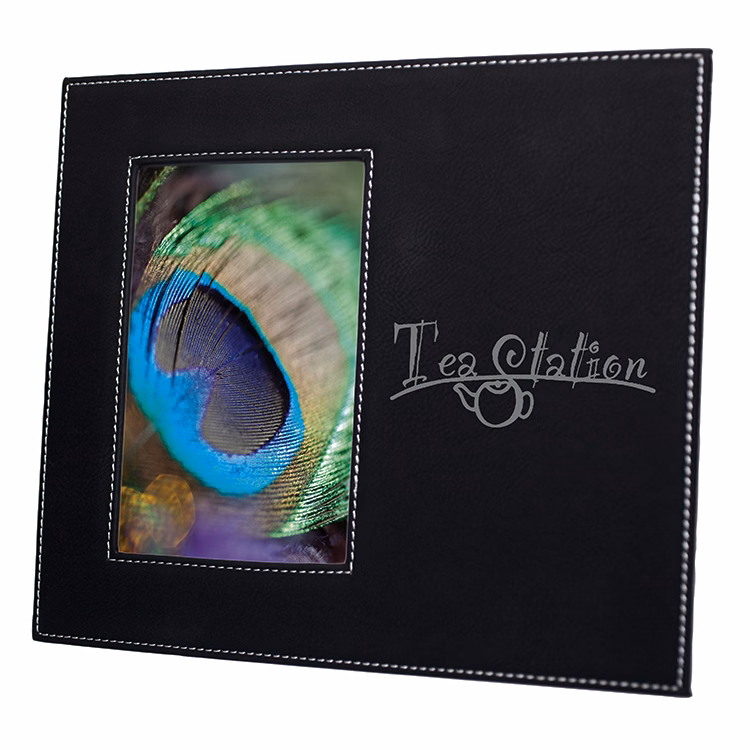 Black Leatherette Picture Frame