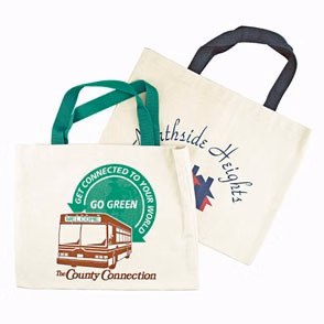 Natural Canvas Flat Tote Bag (14 1/2"x11")