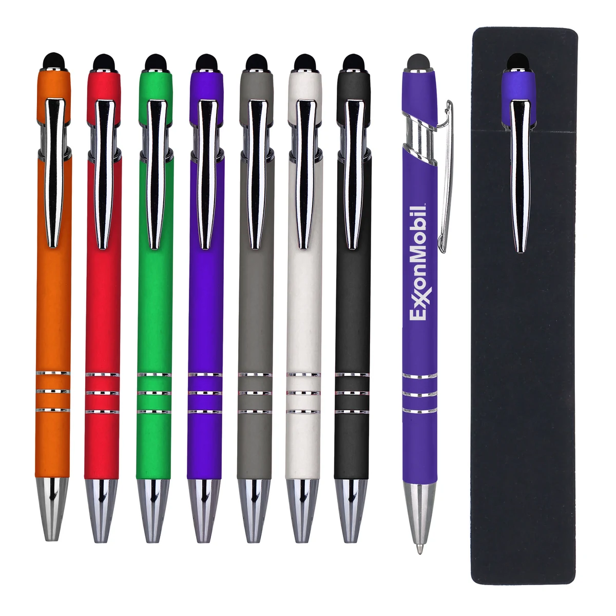 Soft-Touch Stylus Pen w/ PE-Pouch 1