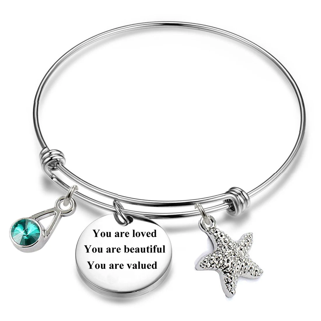 Bangle Bracelet With Charm 1