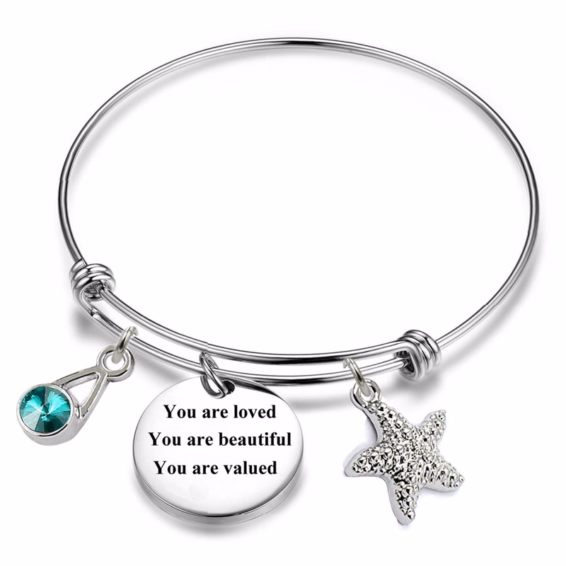 Bangle Bracelet With Charm