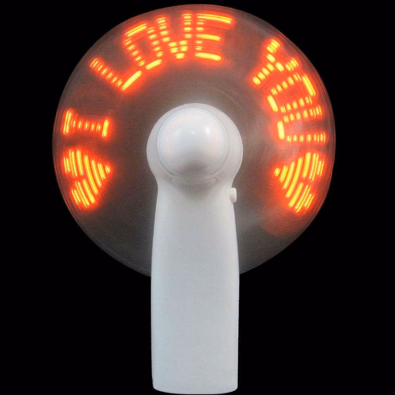 LED Flashing Message Fan (Batteries Included)