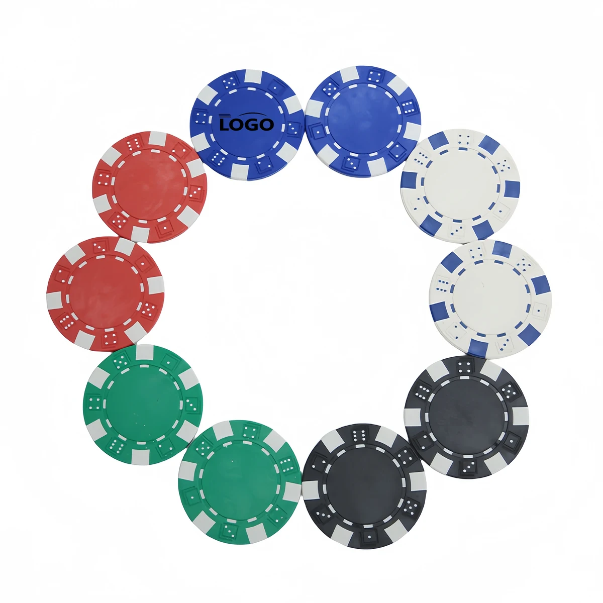 ABS durable poker chips, customizable logo 1