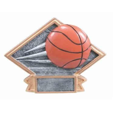 Basketball Large Diamond Plate Award 1