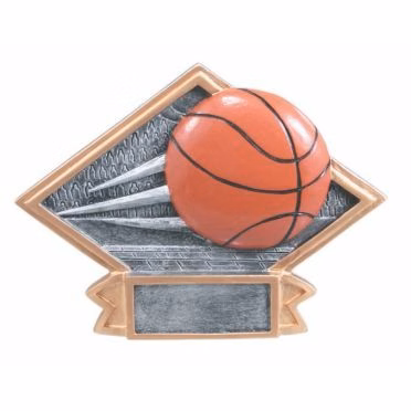 Basketball Large Diamond Plate Award