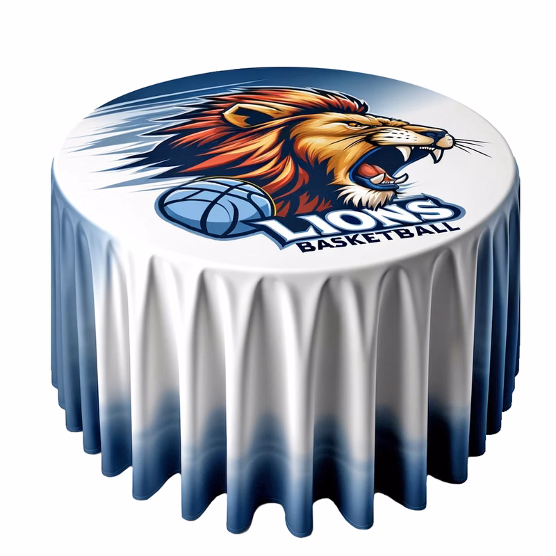 120" Round Wrinkle-Free Table Throw