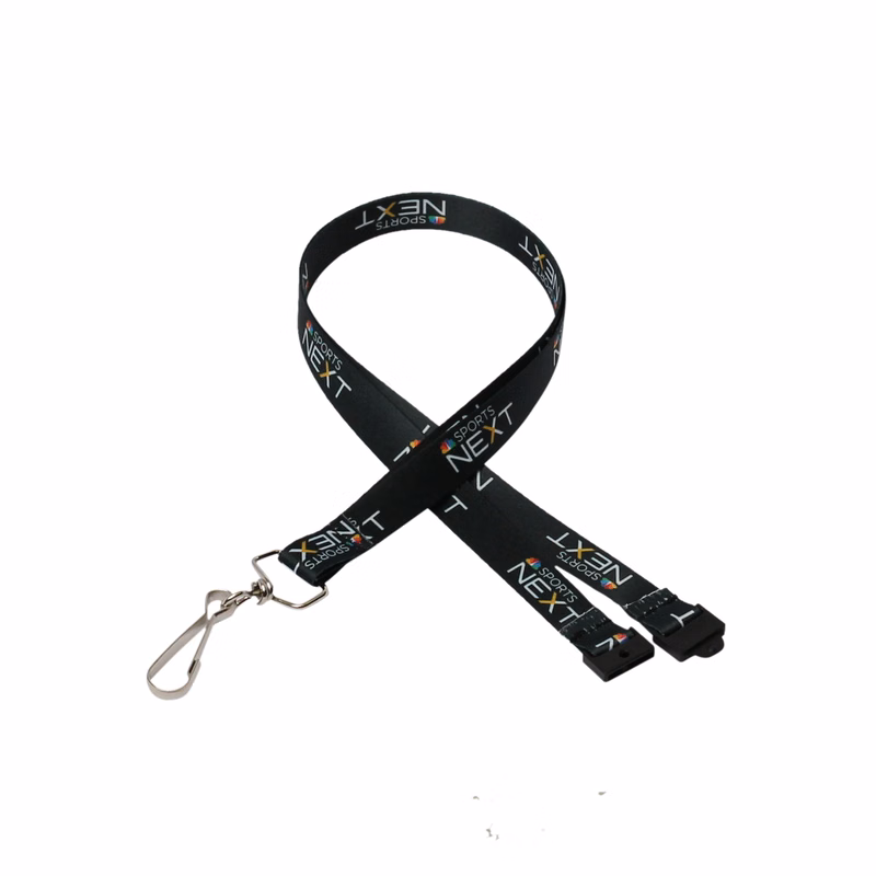 1/2" Digitally Sublimated Lanyard w/ Sew on Breakaway