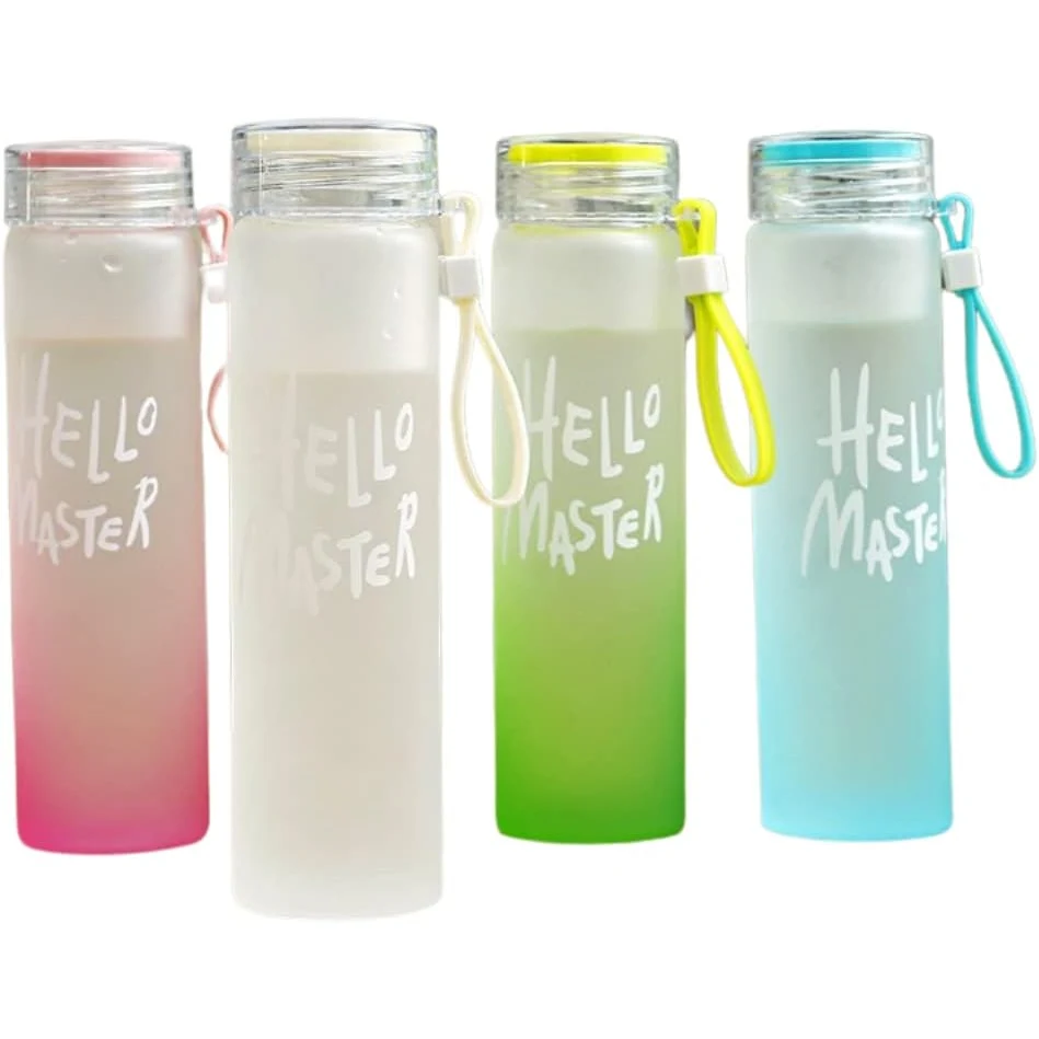 Clear Glass Water Bottle 1