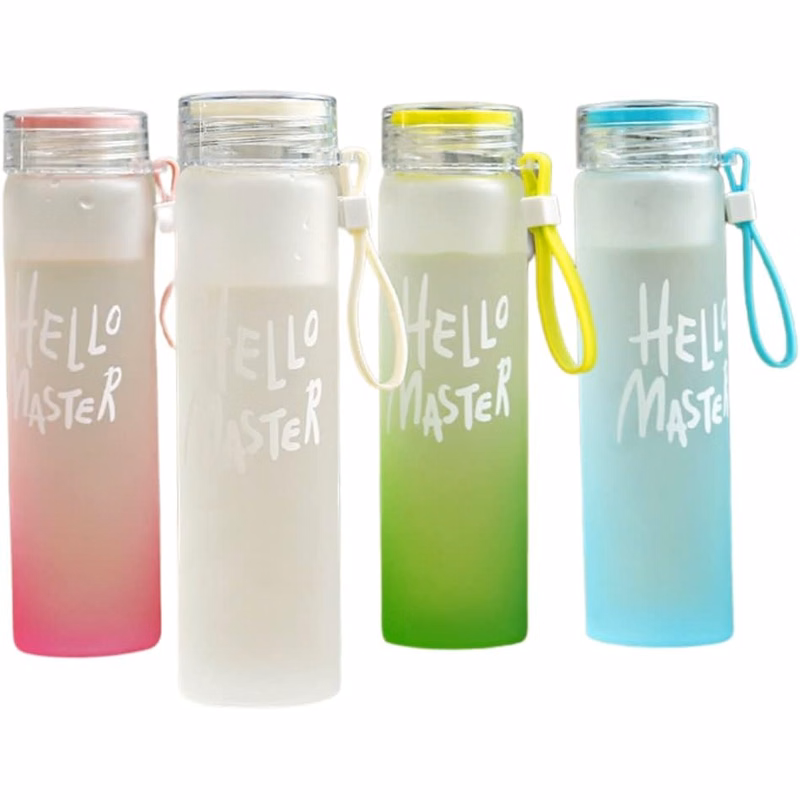 Clear Glass Water Bottle