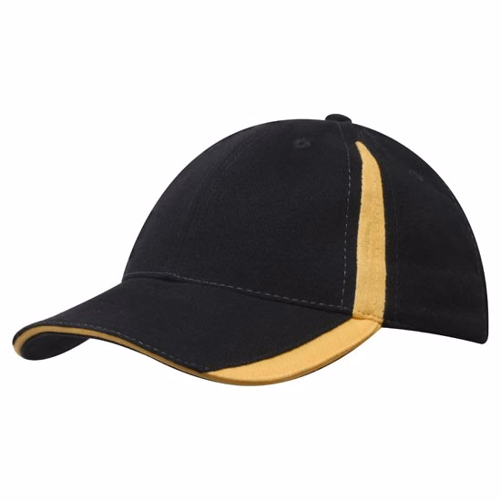 Brushed Heavy Cotton with Inserts on the Peak & Crown