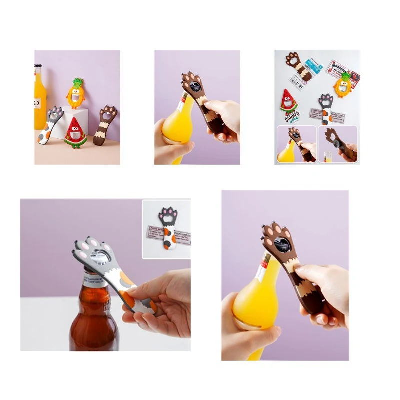 Cute Cat Paw Bottle Opener Magnet 1