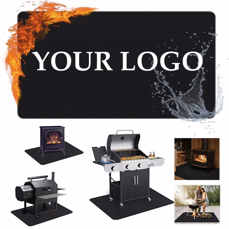 65 x 39 inch Double-Sided Fireproof Under Grill Mats