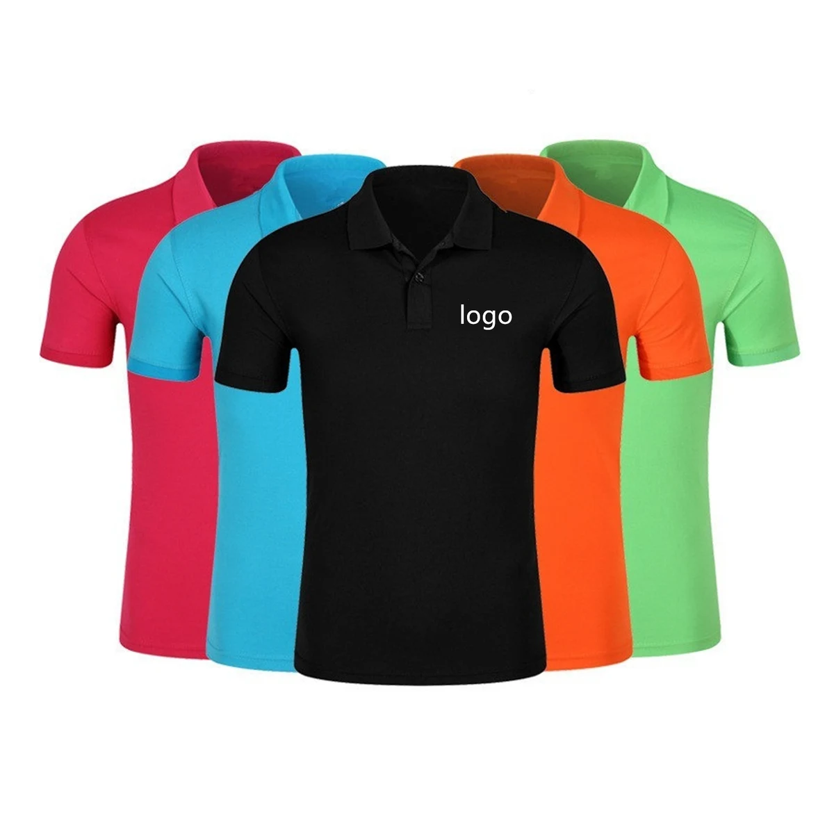 Mens Polo Shirt Short Sleeve Sports Golf Tennis T-Shirt 1