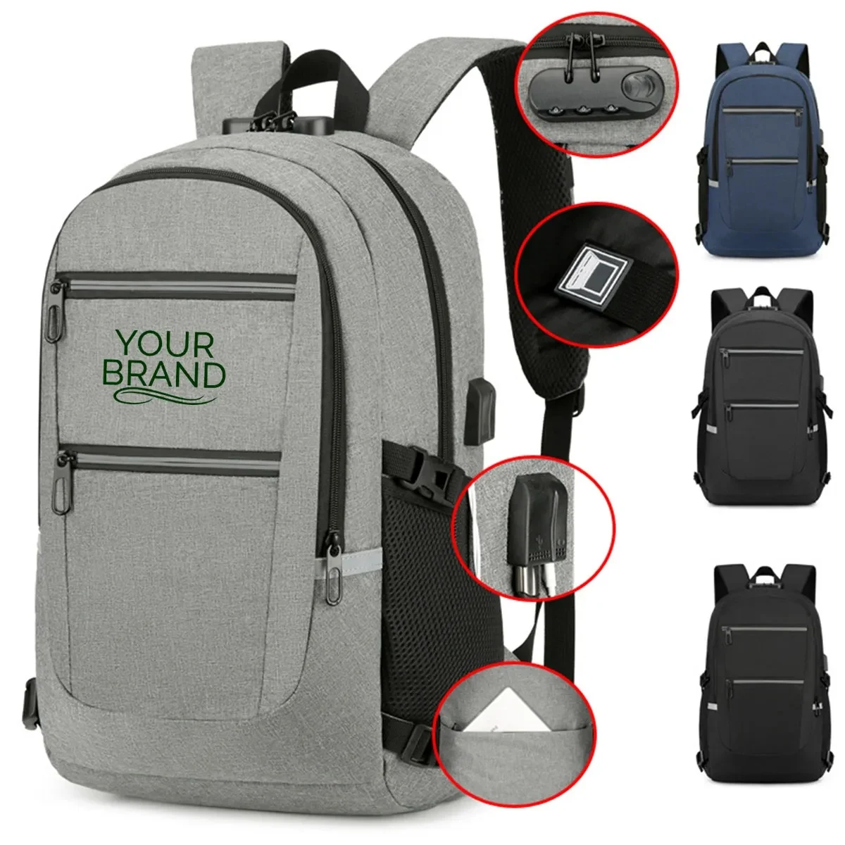 Anti-Theft Travel Laptop Backpack 1