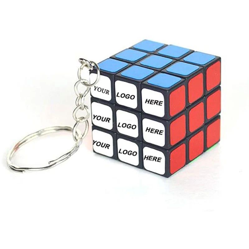 Printed Mini Cube w/Keychain 1