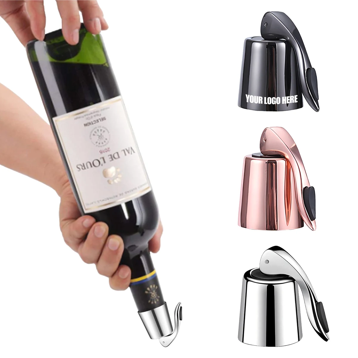 Reusable Stainless Steel Wine Bottle Stopper 1