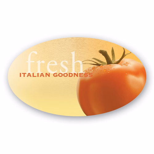 Full Color 50 Mil Name Badge (2"X3.5") Oval
