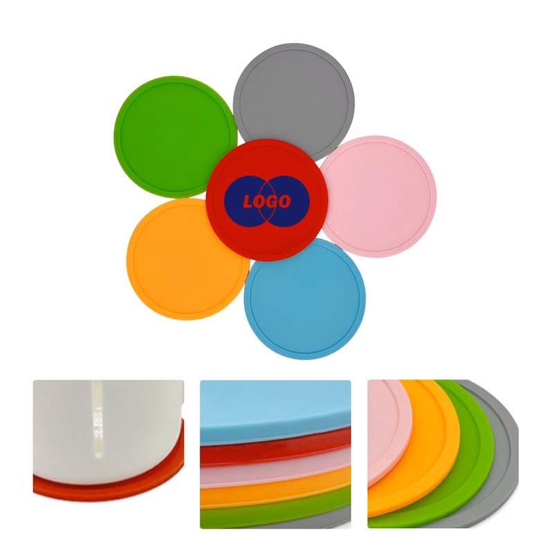 MOQ50 Silicone Waterproof Coaster With Custom Logo