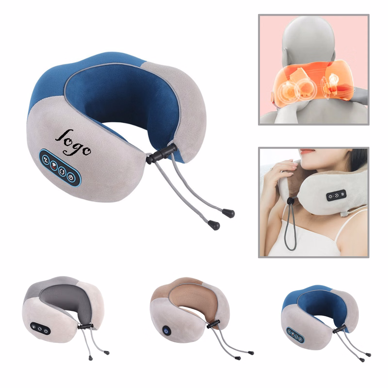 MOQ10 Heated U-Shape Massage Pillow with Portable Design