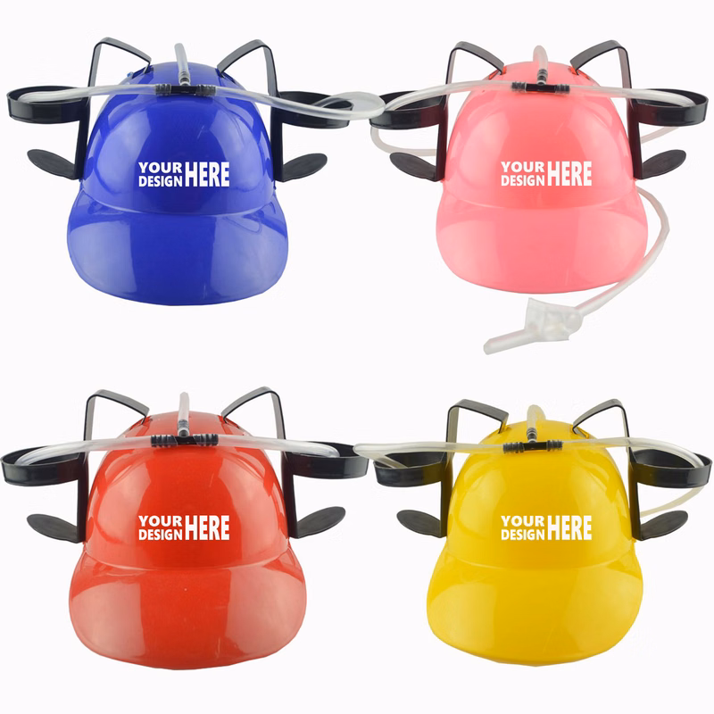 Lazy Beer Beverage Drinking Helmet