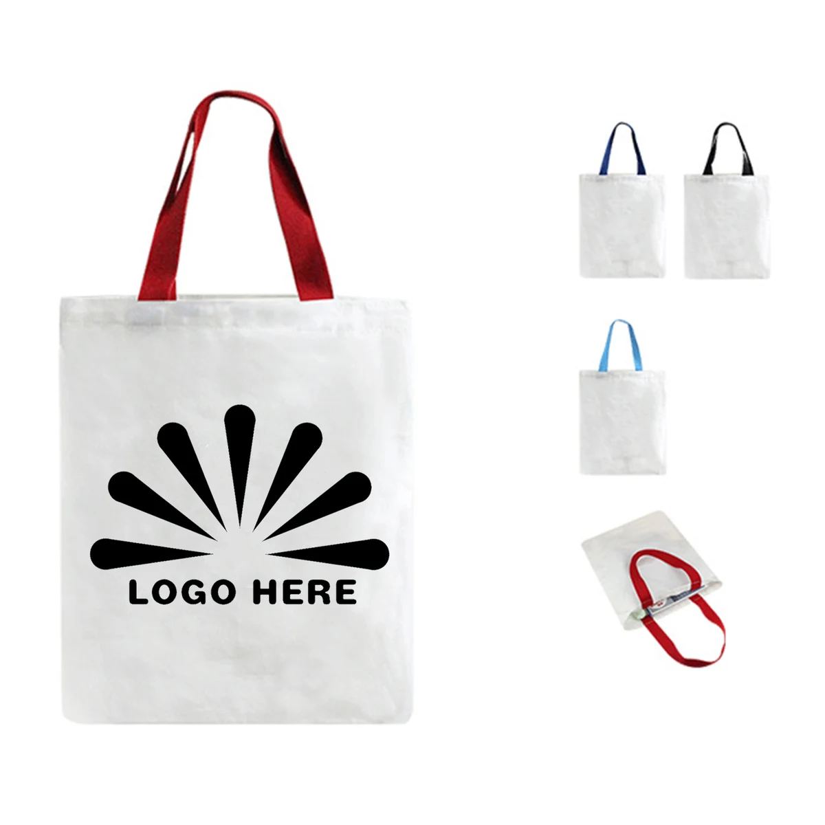 Practical Canvas Carryall, custom tote bag with logo imprint 1