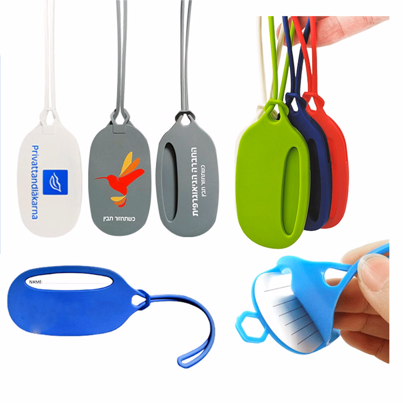 Oval Mini Silicone Luggage Tag