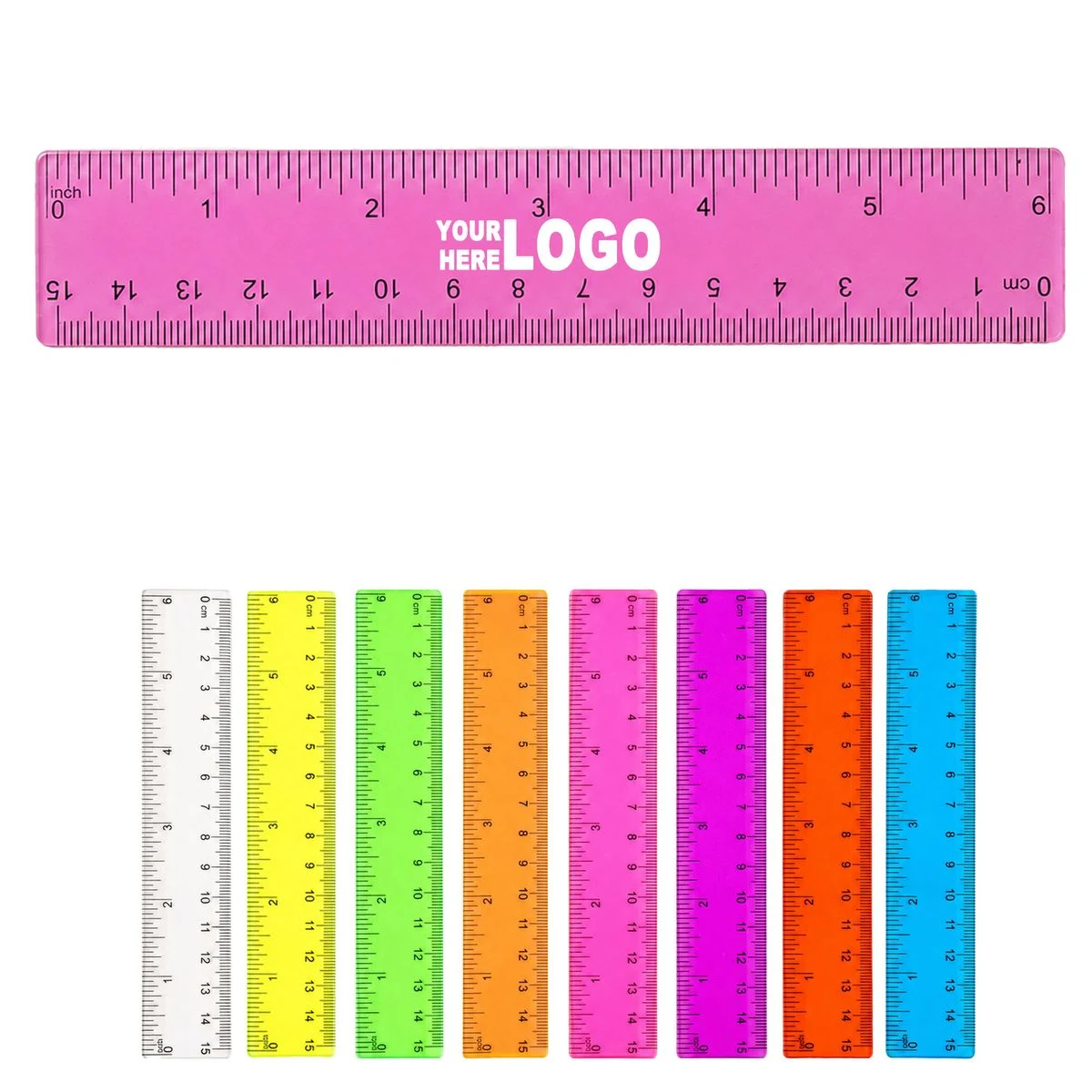 Custom Colored Transparent Plastic Ruler MOQ 20 1