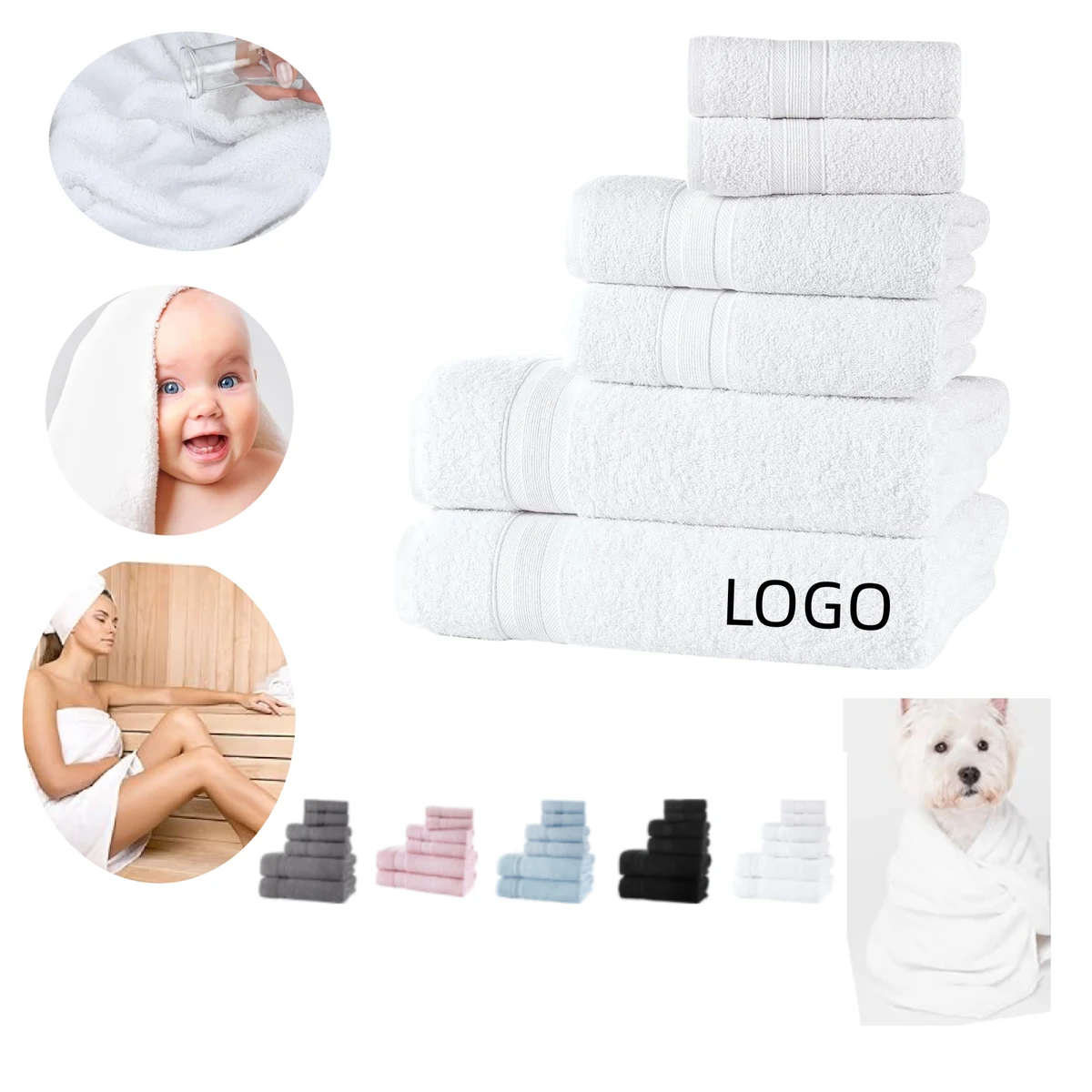 6 Piece Towel Set 1