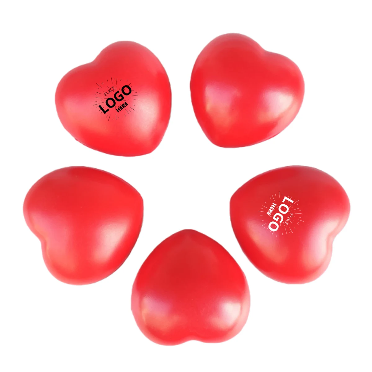 Soft PU Heart Shaped Stress Relief Ball 1