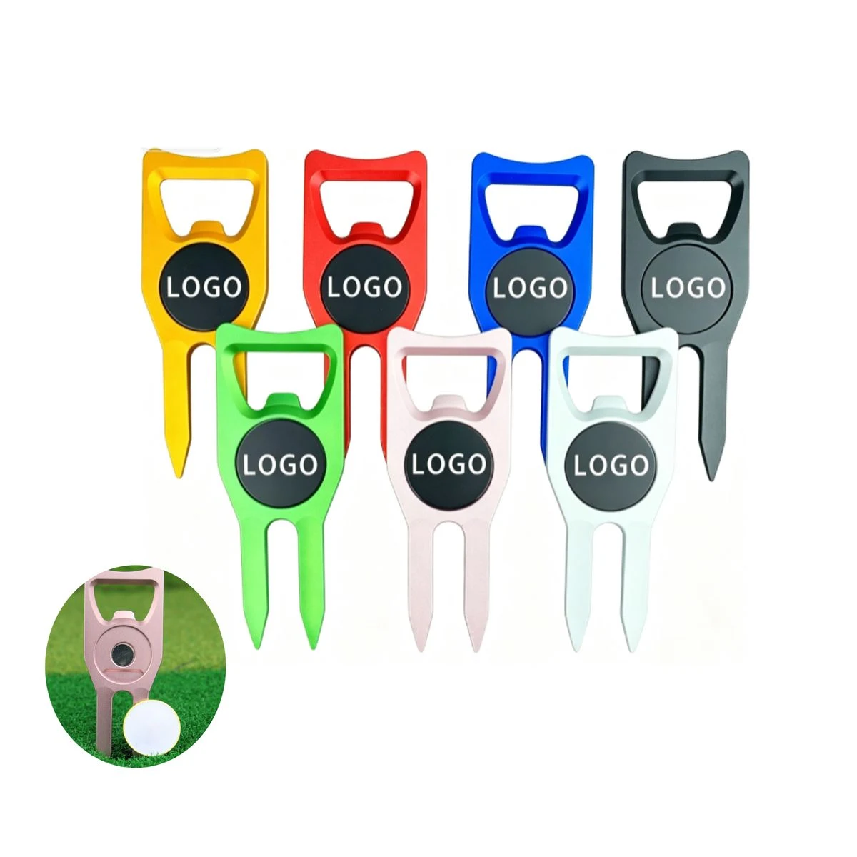 Portable Multi-Use Golf Divot Tool 1