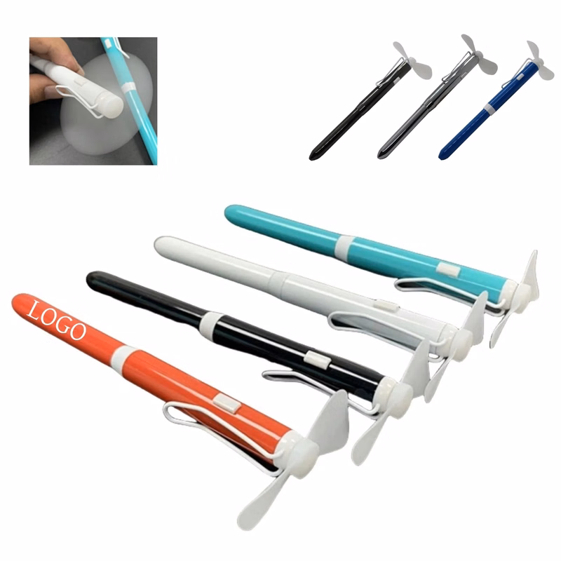 Metal Ballpoint Pen With Handheld Fan