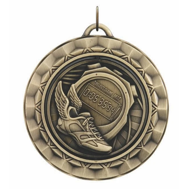 Track Spinner Medal, 2 5/16" 1