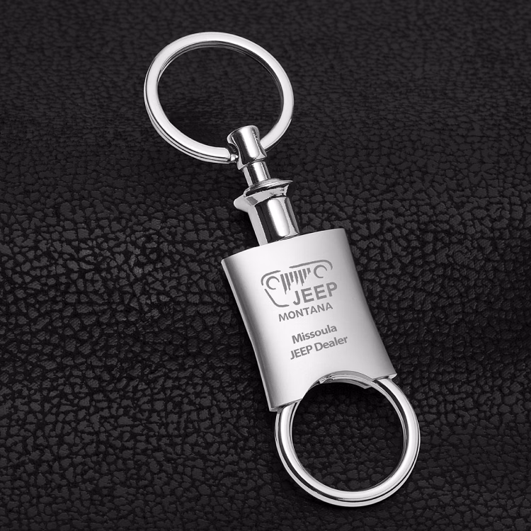 "Raha" Laser Engraved Pull Apart-Metal Valet Keyholder