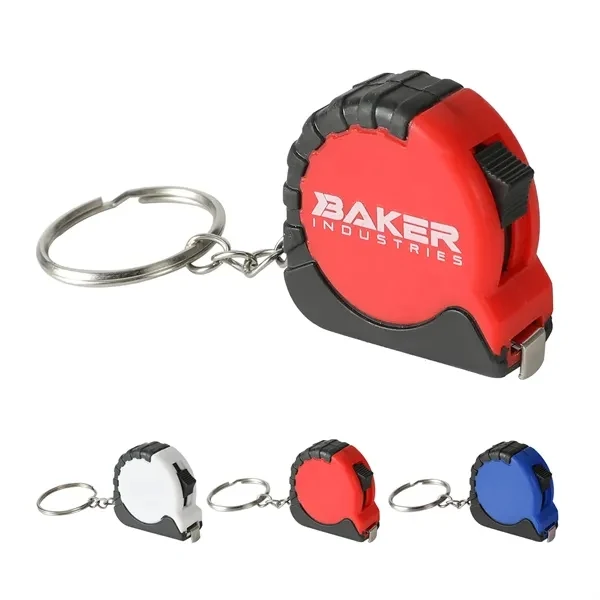 Custom 3 FT Portable Tape Measure Keychain with Slide Lock — Compact Measurement Tool 1