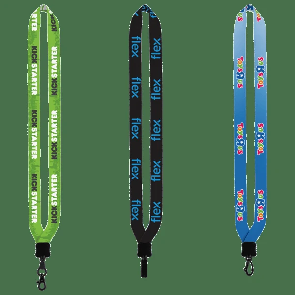 3/4" Dye-Sublimated Lanyard with Plastic Clamshell & Plastic O-Ring 1