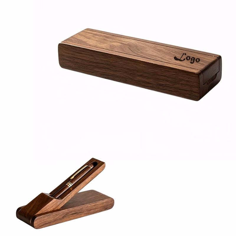 Custom Engraved Solid Walnut Pen Gift Set
