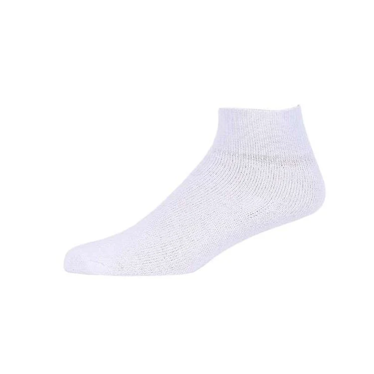 Quarter Sports Socks - White Size 9-11 4 Pack 1
