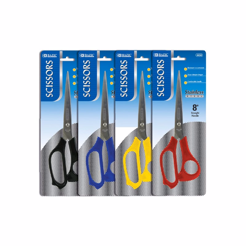 8" Scissors - Assorted Colors Single Pack