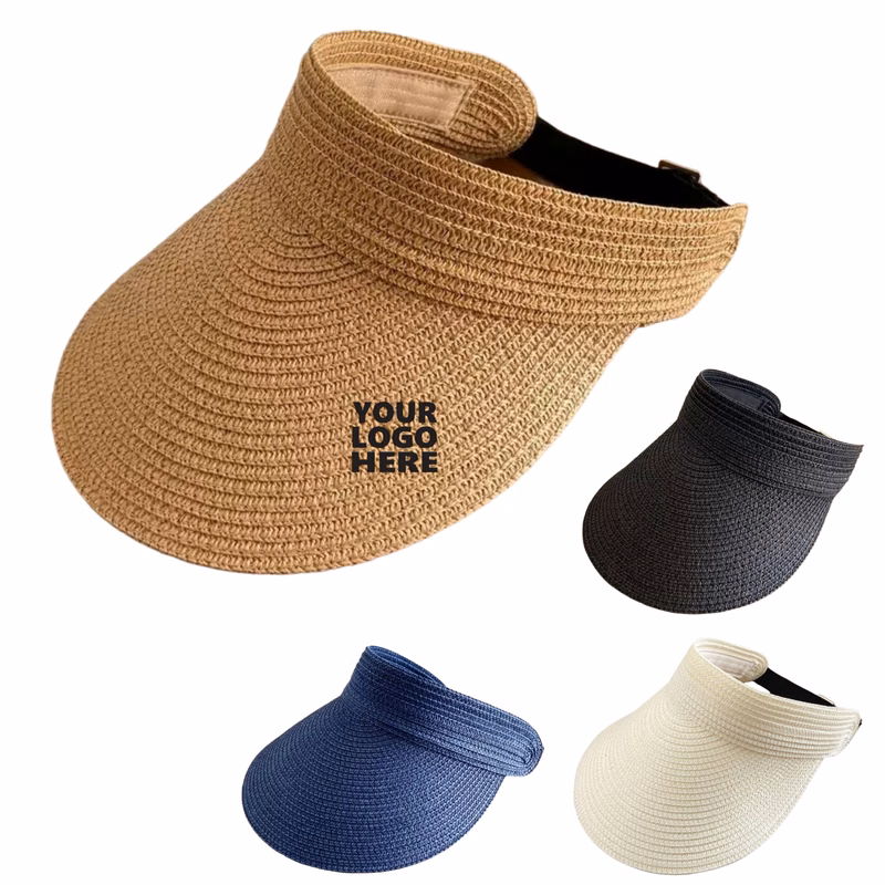 Wide Brim Sun Straw Visor Hat