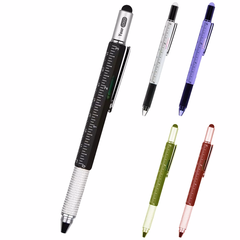 Plastic Versatile 5-In-1 Stylus Pen
