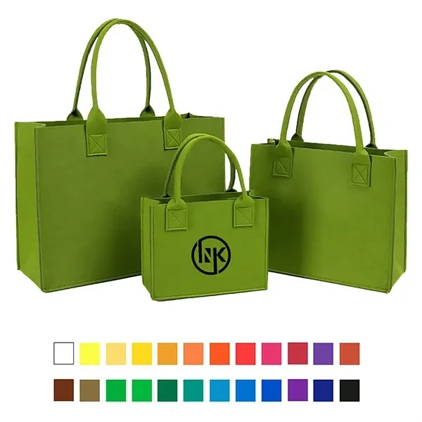 Felt Tote Bag in Different Sizes, custom tote bag with logo imprint 1