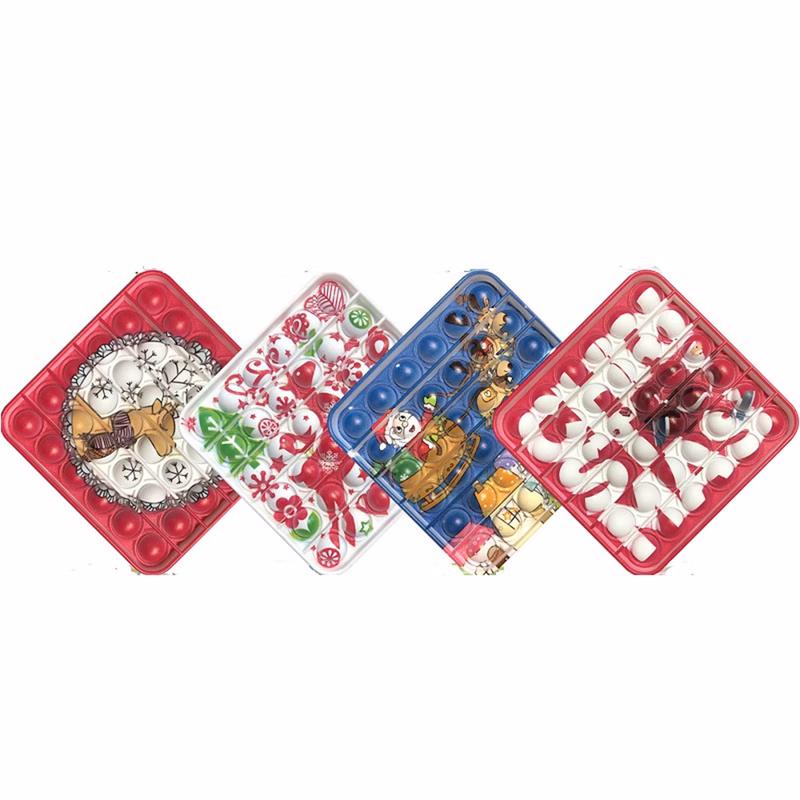 Square Full Color Print Push Pop Bubble Fidget Toy