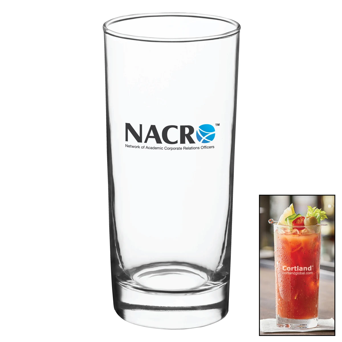 16 oz. Slim Beverage Glass 1