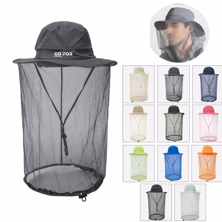 Bucket Hat with Hidden Net Mesh