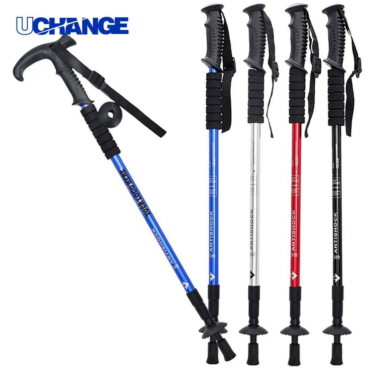 Foldable Aluminum Hiking Walking Stick 1