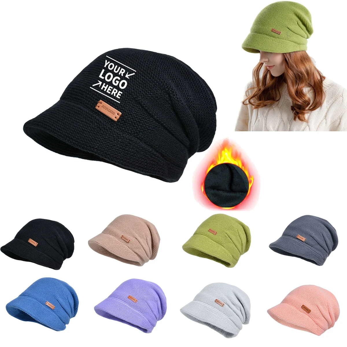 Warm Knit Cap W/ Ear Protection 1