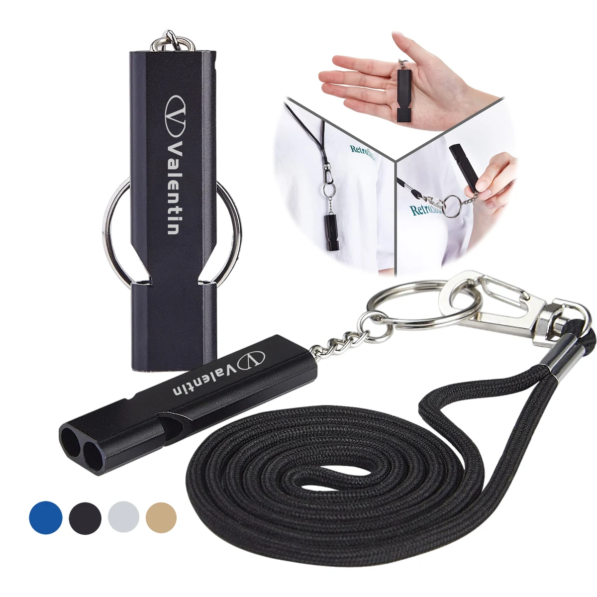Emergency Whistle With Lanyard And Keychain 1