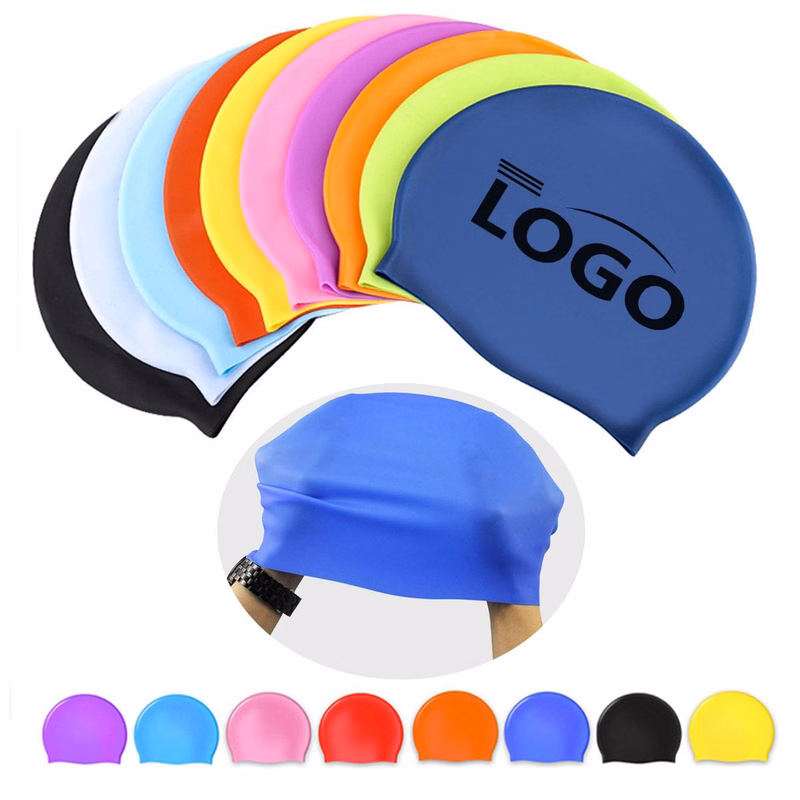 Universal Fit Silicone Swim Cap for Long Hair & Short Hair Support